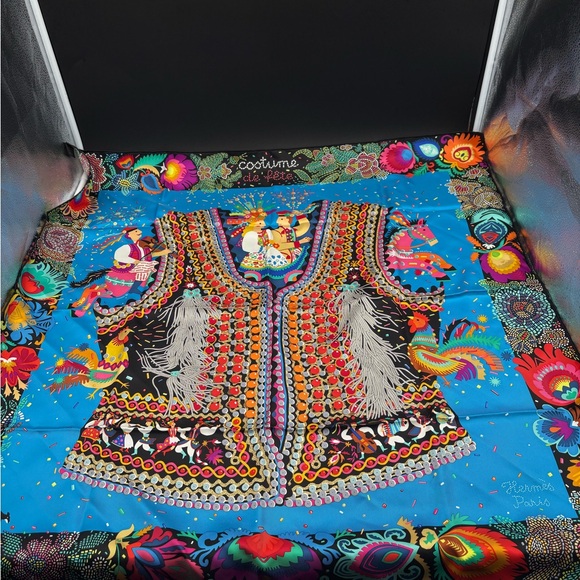 Hermes Accessories - Hermes "Costume de Fête" Scarf 100% Silk New Never Used Authentic No Box